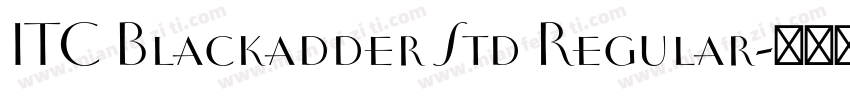 ITC Blackadder Std Regular字体转换